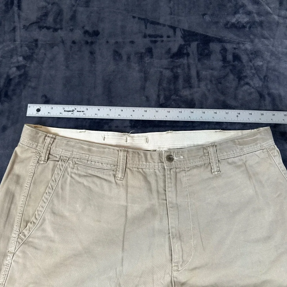 Polo Ralph Lauren Chino Shorts Mens 40T Tan Khaki Cotton Twill Flat Front‎